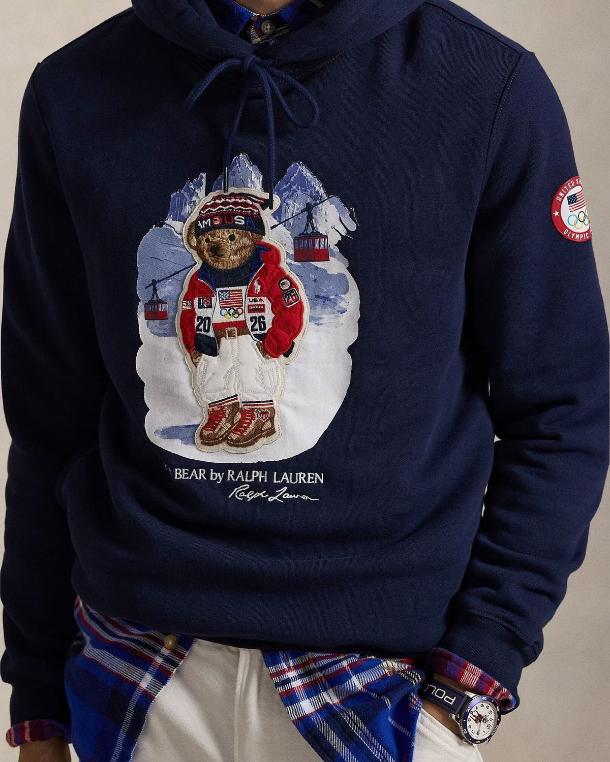 Ralph Lauren Team USA Polo Bear Hoodie